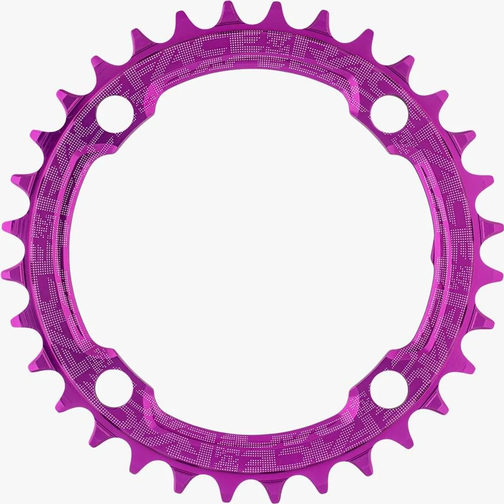 Plateau Race Face 104 BCD 4 Trous 38 Dents Violet pour Transmission VTT
