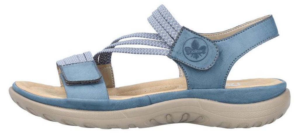 Rieker Damensandale royal/jeans-weiss 6487014 Produktbild 