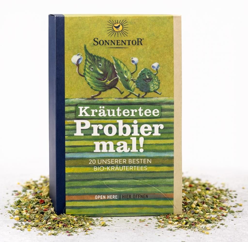 Sonnentor 469116, Kräutertee, 22 g, Brennnessel, Pfefferminz, Thymian, 1 Stück(e), Papierschachtel