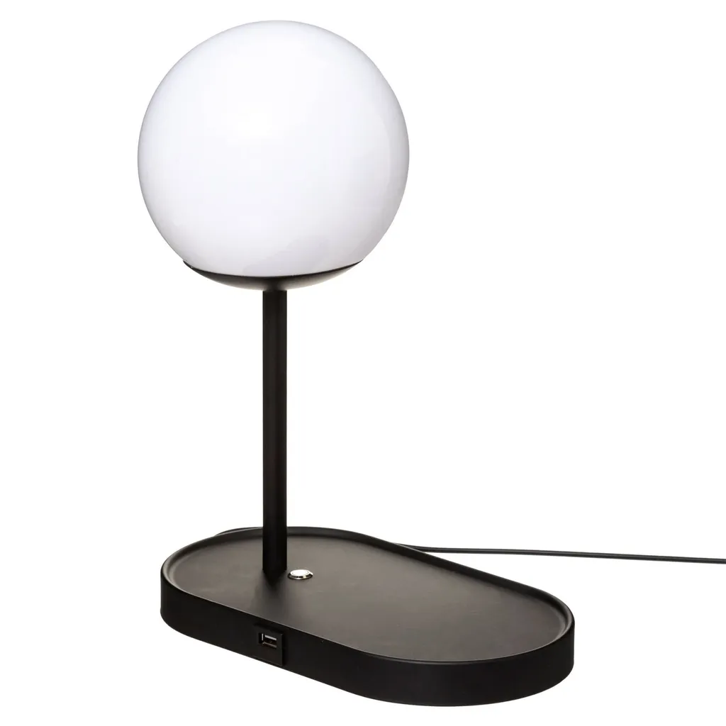 Lampada COLORS LED Portatile Nera USB - 12h di Batteria e Touch