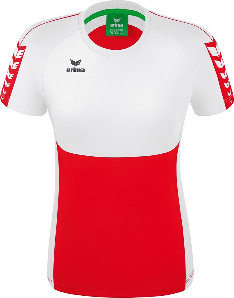 Erima Six Wings T-Shirt Rot/Weiß - 34 Produktbild 