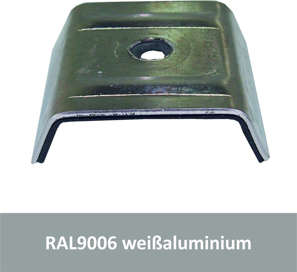 Kalotten für Kingspan, Alu RAL9006 weißaluminium / Pck a 100 Stück