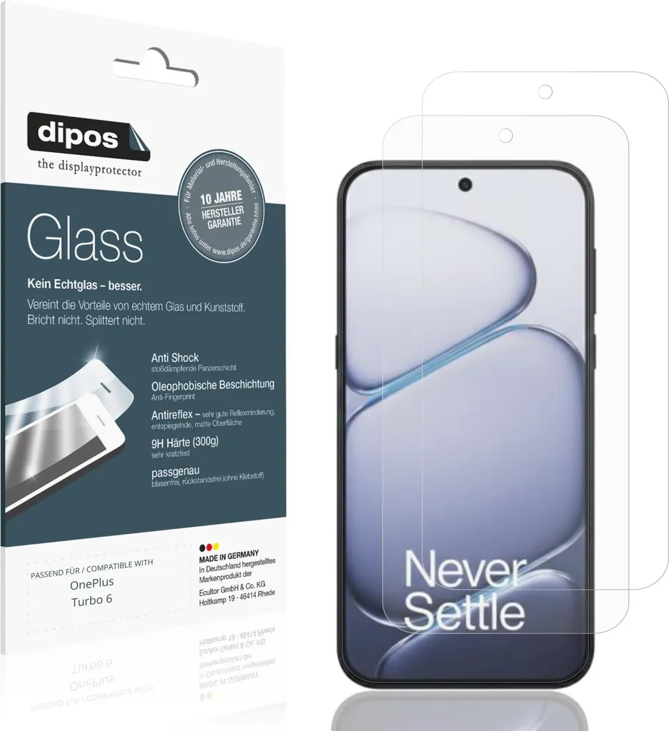 Recensione Accessori: Vetro Flessibile Opaco 9H dipos OnePlus Turbo 6