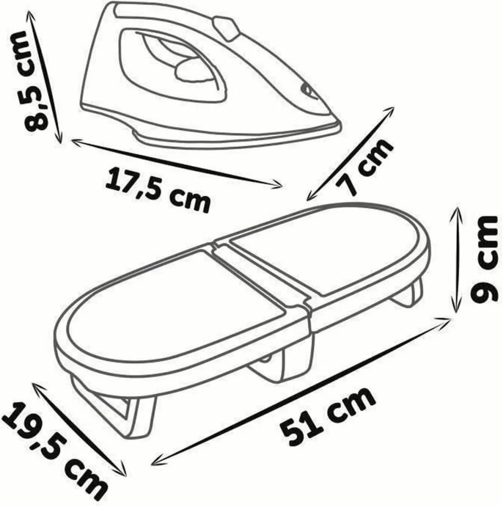 Planche à repasser pliable Smoby 7600330123 : gain de place et sécurité - 7
