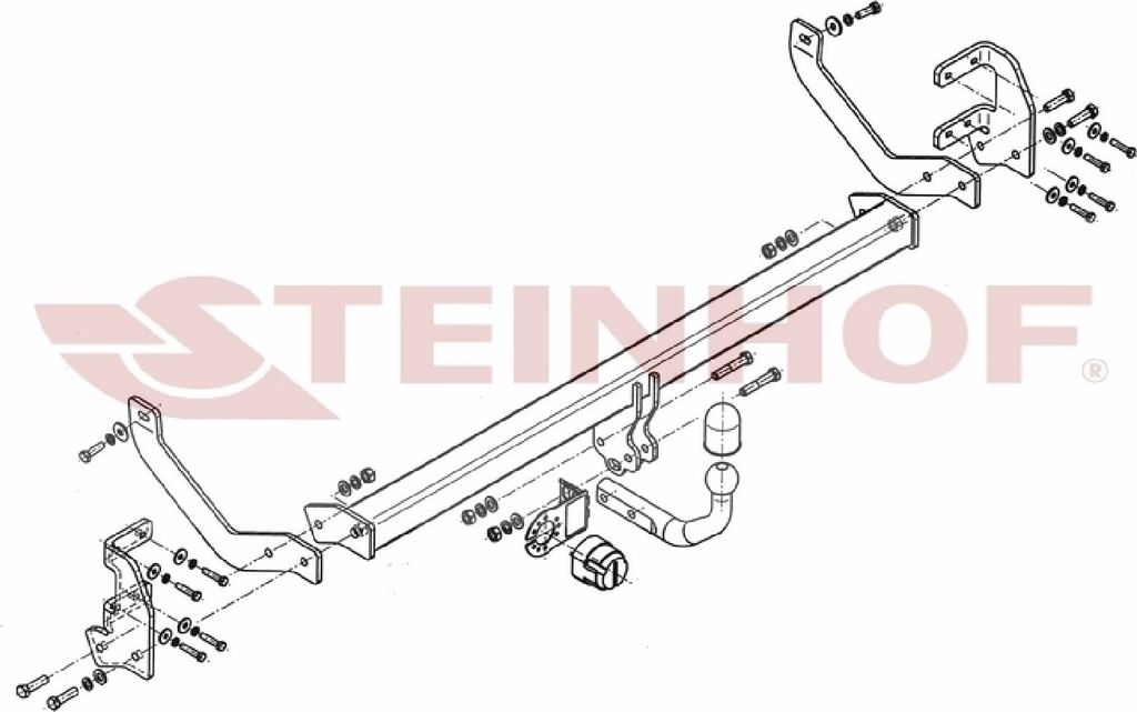 Z546211 Anhängerkupplung passend für CITROEN C5 05/2008-2017 starr