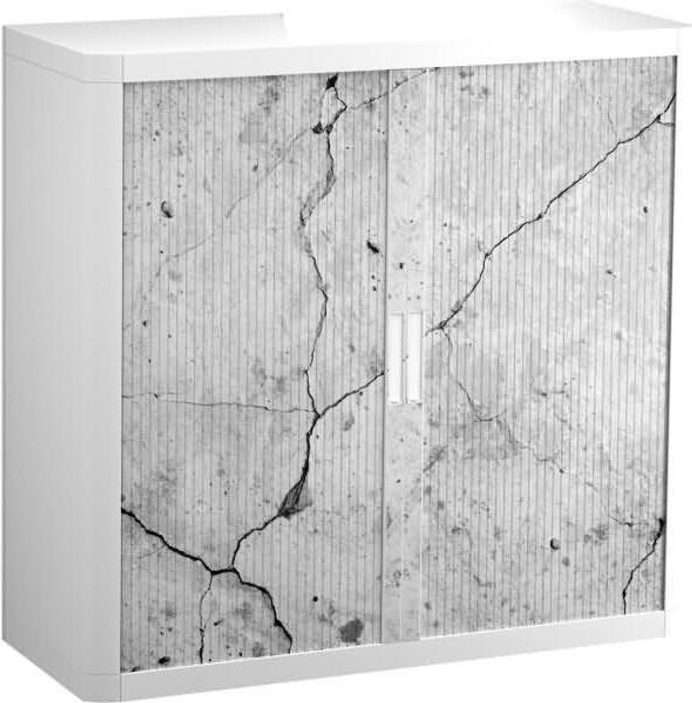 PAPERFLOW easyOffice Industrial Rollladenschrank 61820 2 Fachböden 110,0 x 41,5 x 104,0 cm