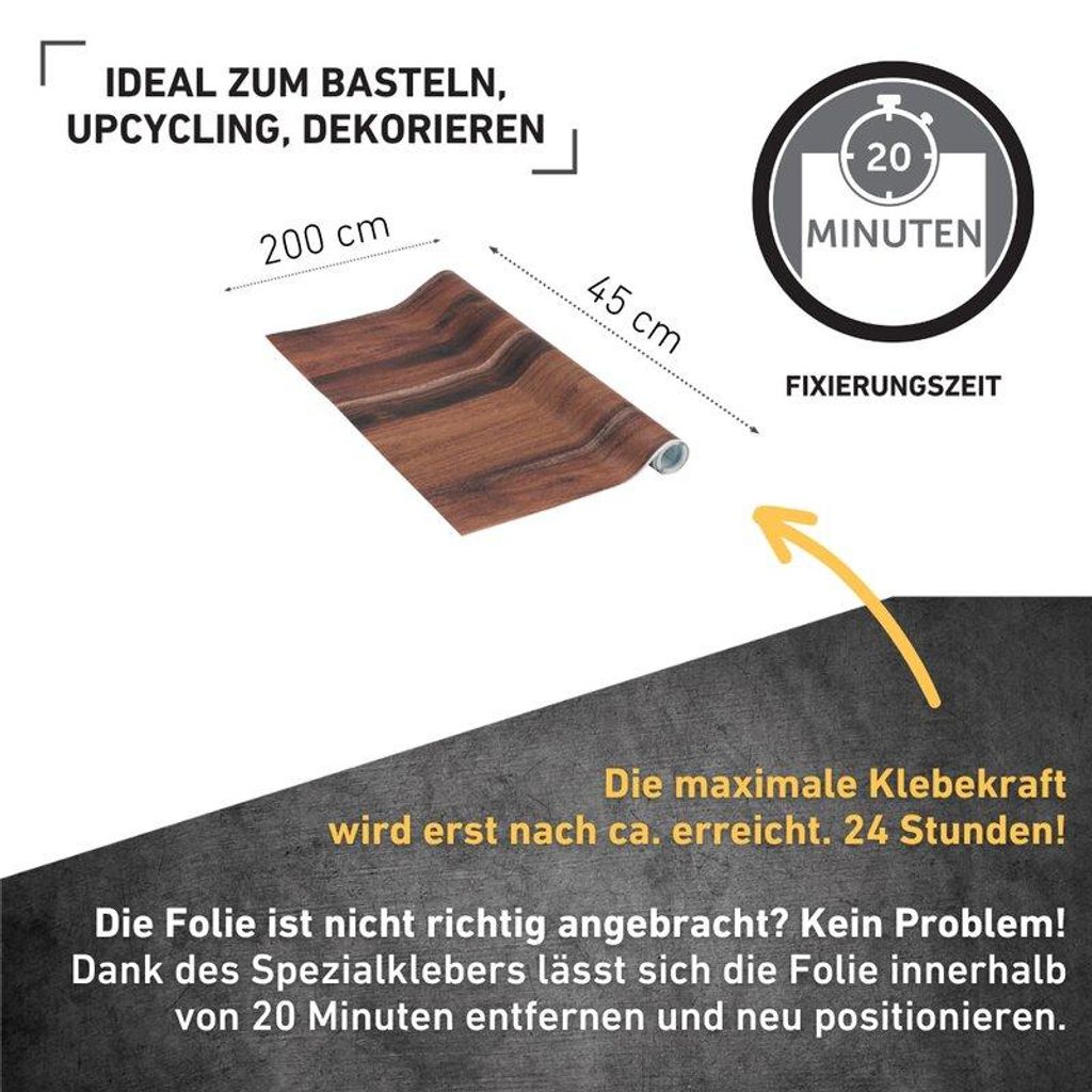 Perfect Fix® Klebefolie Eiche rustikal - 67,5x200cm Produktbild 