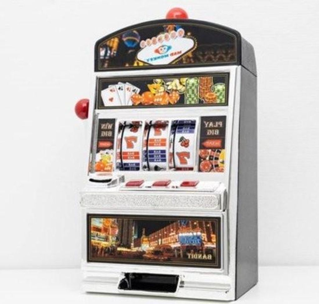 Geldspar-Spielautomat mit Licht und Sound – Für Kinder und Erwachsene – Echtgeld-Casino-Spielautomat, Sparschwein für Erwachsene