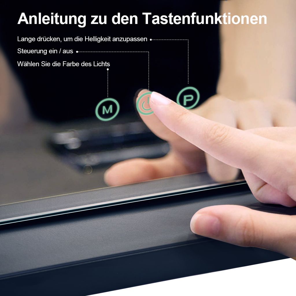 Meykoers Schminkspiegel mit beleuchtung, kosmetikspiegel Produktbild 2