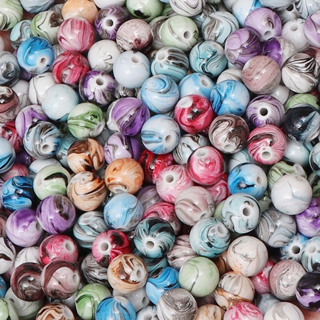 Belle Vous Acryl Perlen zum Auffädeln Schmuck Perlen Set Produktbild 