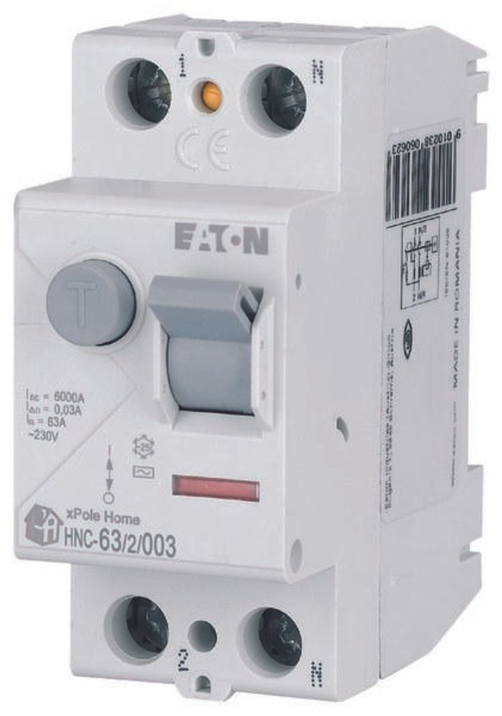 HNC-63/2/003 FI-Schutzschalter (RCD) 6kA 63A 2P 30mA Typ AC 194692 EATON