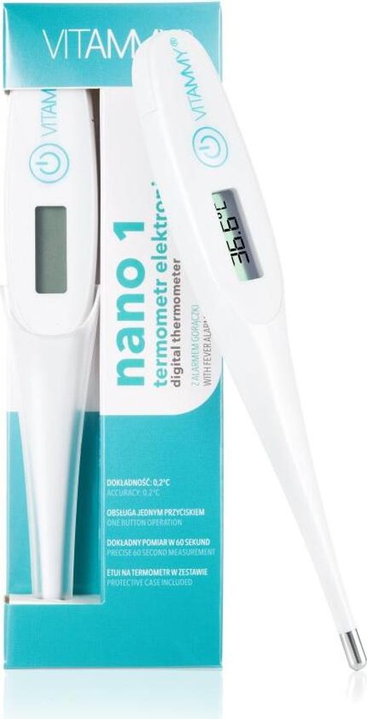 Nano 1 Digitales Thermometer neue Generation mit Wecker Fieber