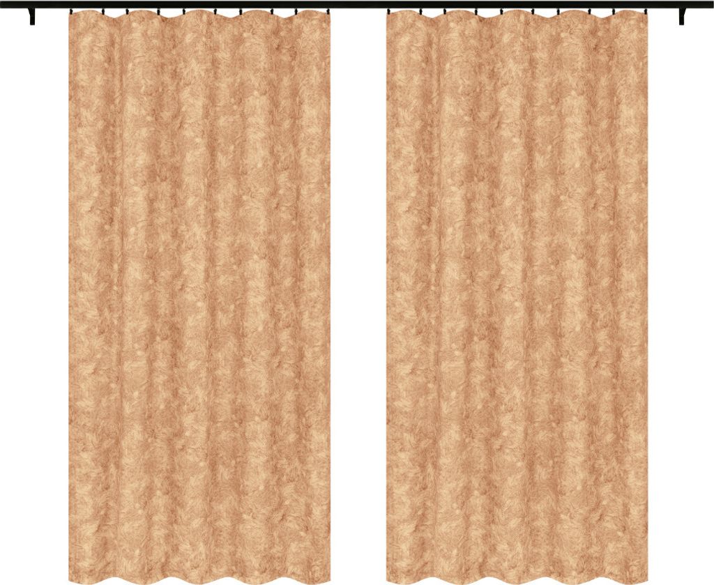 Fertige Vorhänge mit Kräuselband 140x260 cm 2 Stücke Fertige Vorhänge blickdichte Gardinen für Wohnzimmer
