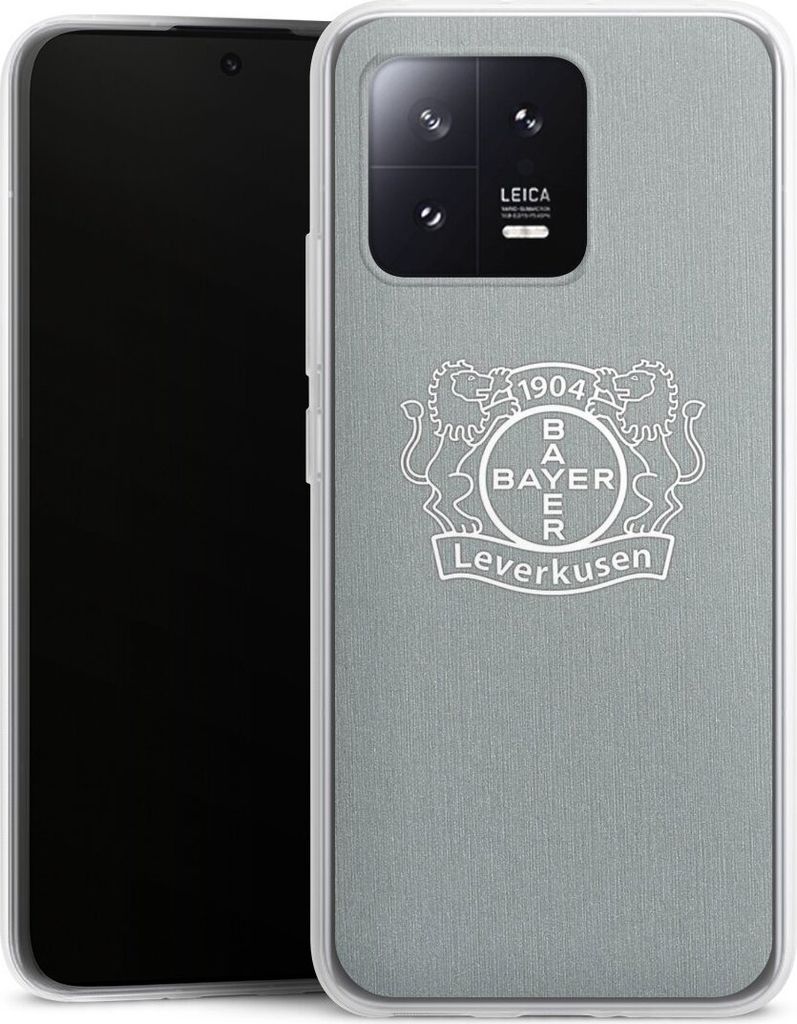 DeinDesign Slim Hülle für Xiaomi 13 Silikon Case Ultra Dünn Handyhülle Bayer 04 Leverkusen Offizielles Lizenzprodukt Wappen