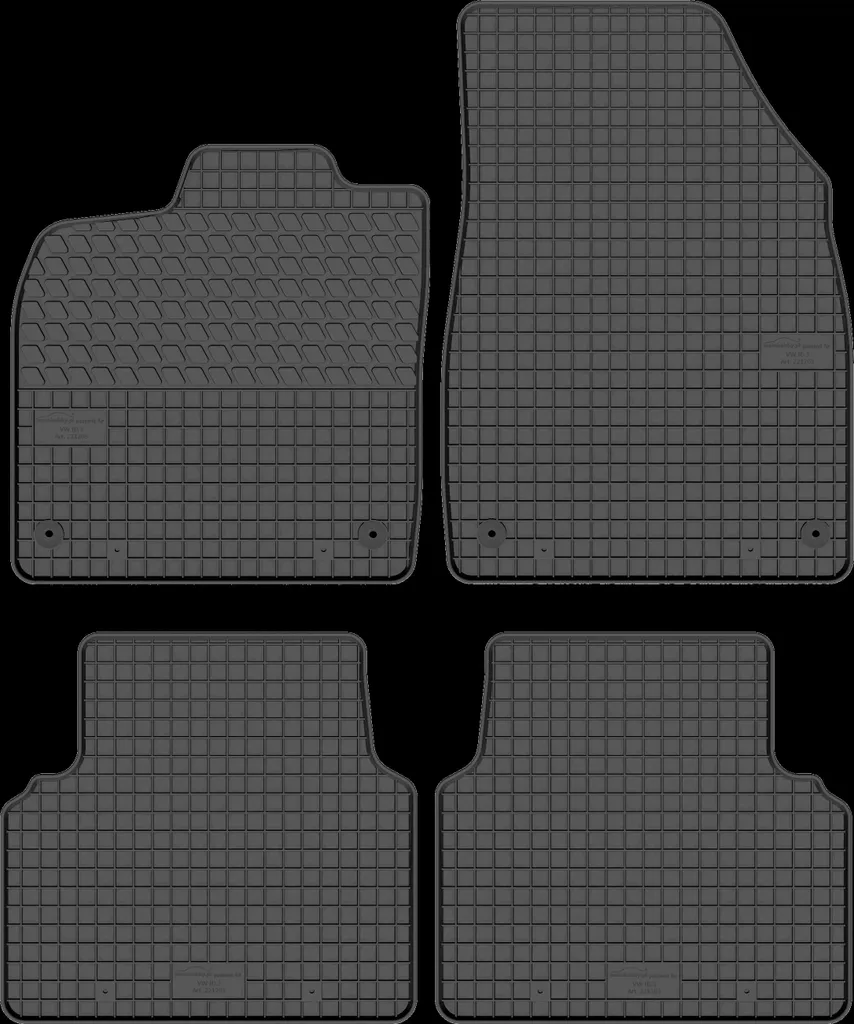 Set Tappetini Gomma VW ID.3: Antiscivolo e Inodore per Famiglie
