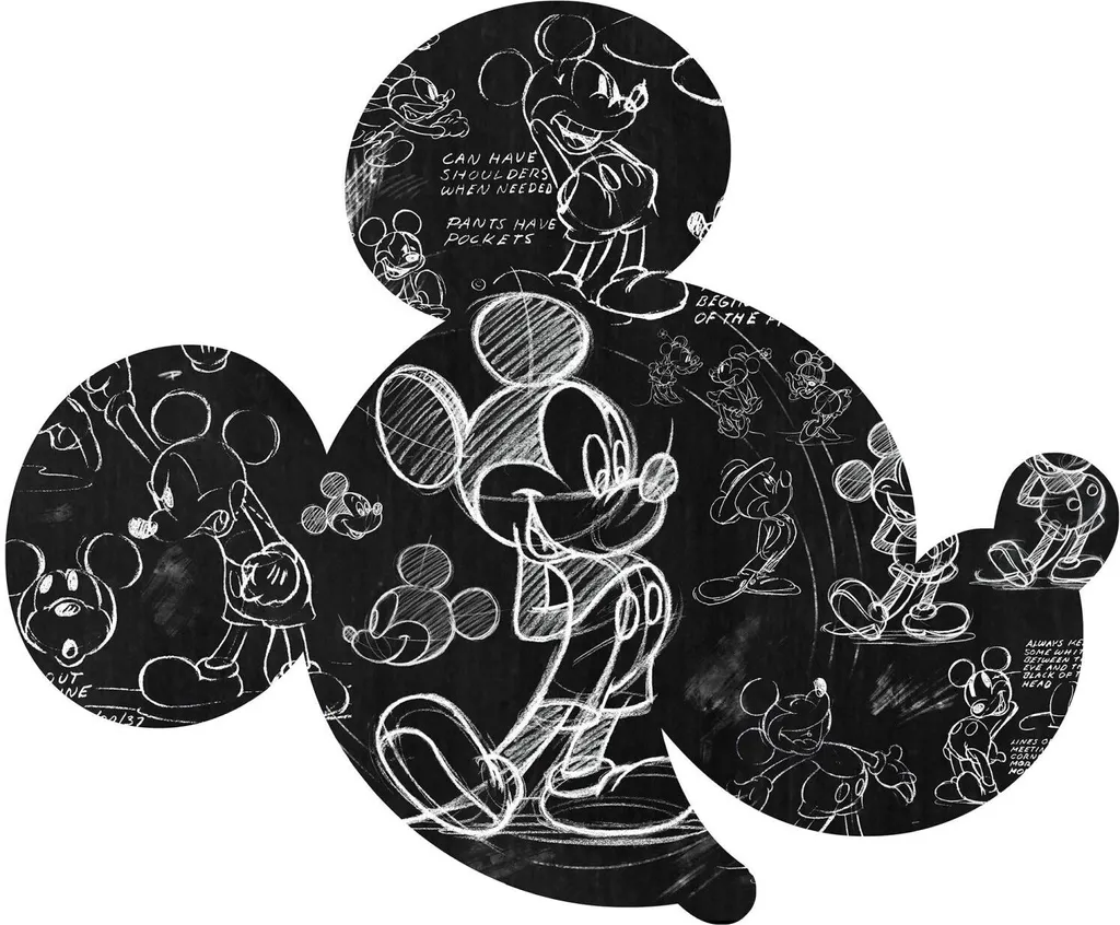 Disney Mickey Mouse Adesivo Parete 127x127cm 612712 Vinile Alta Tenuta