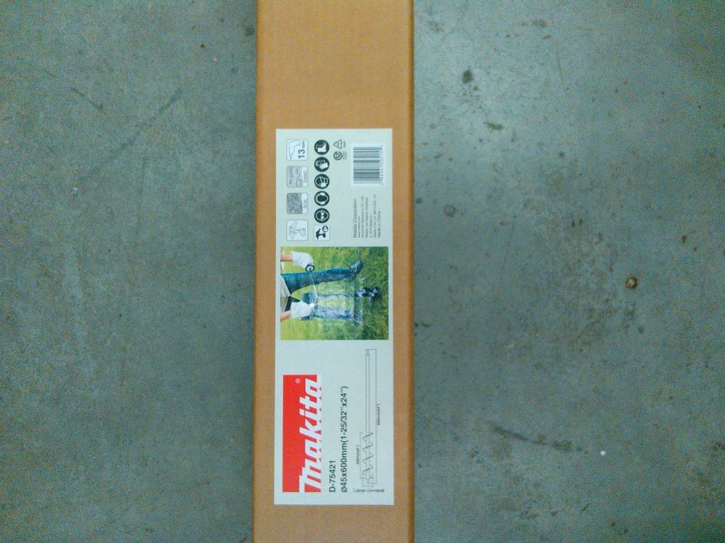 Taladro de tierras Makita, 45 x 600 (200) mm Imagen del producto 