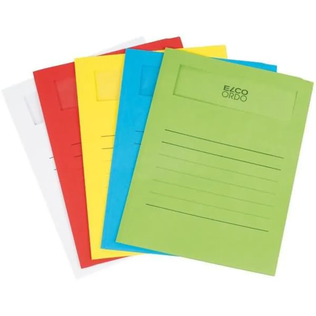 Lot de 50 dossiers Ordo Volumino A4 en papier 120g couleurs variées