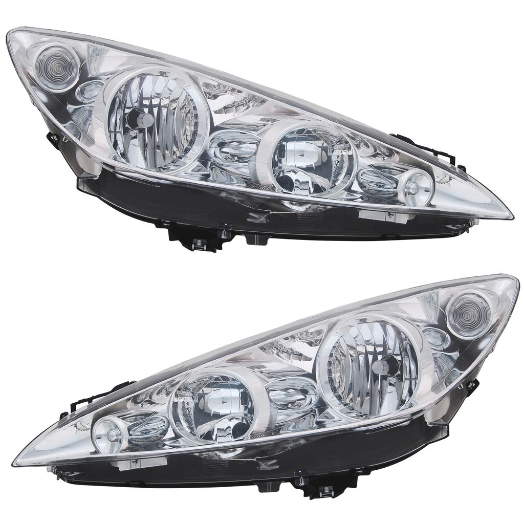 TYC Scheinwerfer Set für Peugeot 308 4A 4C CC RCZ LWR Stellmotor H1 H7 Halogen