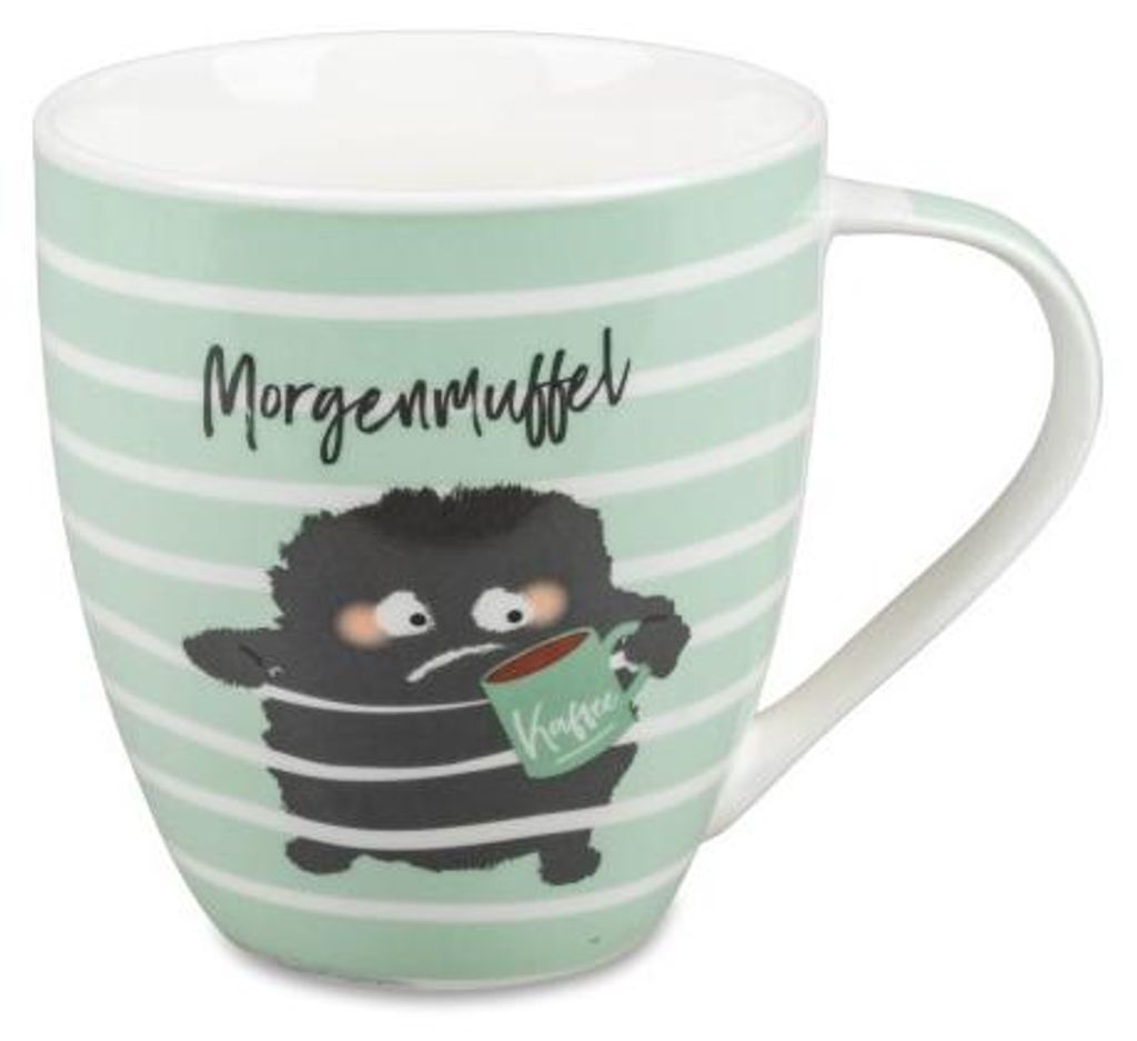 1 StückTasse Kaffeetasse mit Spruch Morgenmuffel Produktbild 