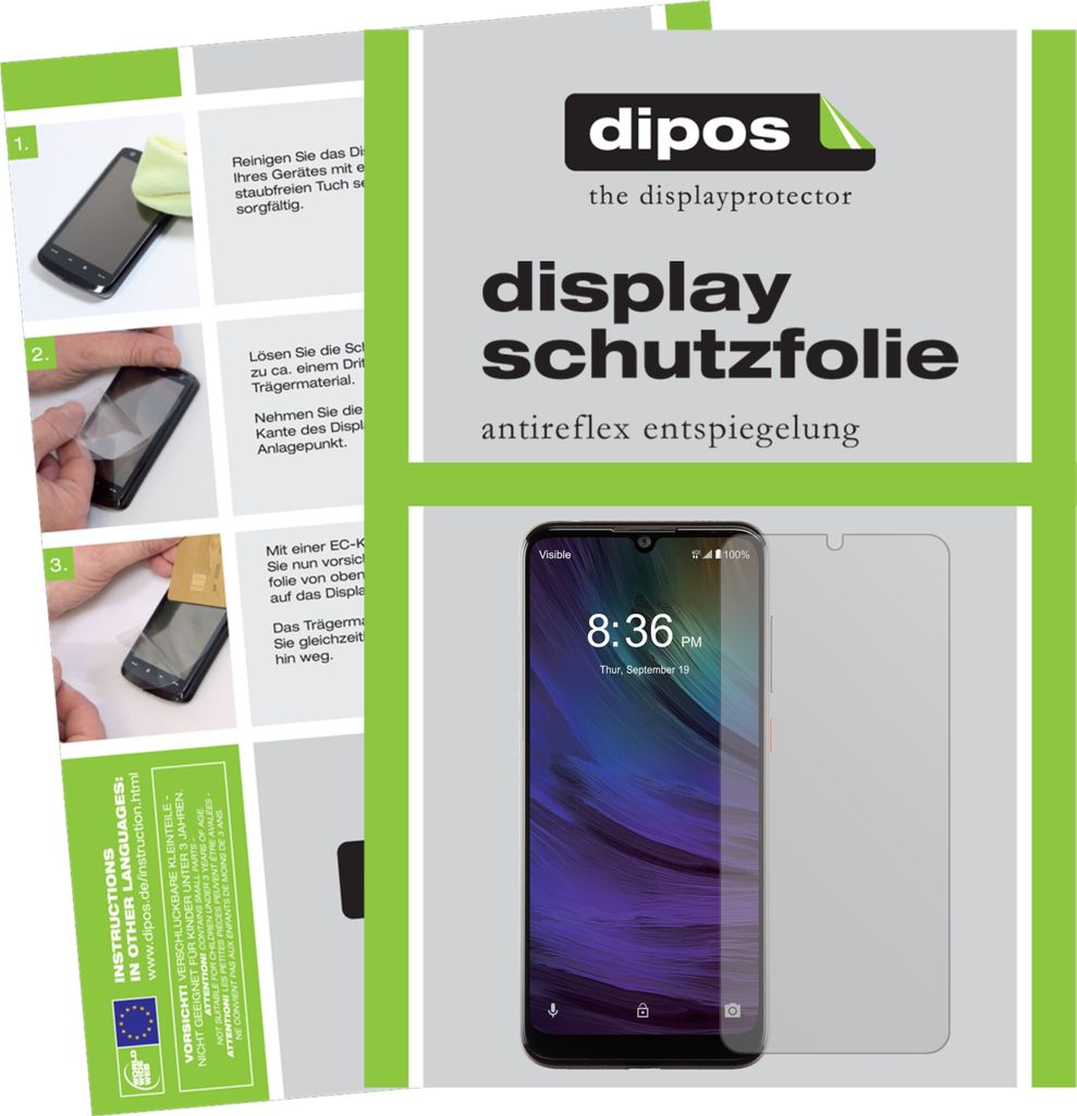 1x Schutzfolie für ZTE Blade A7 Prime matt Displayschutzfolie Folie Display Schutz dipos