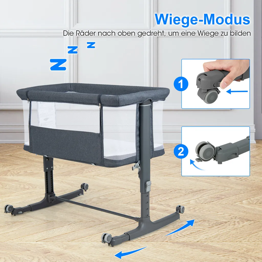 Lit d'Appoint Pliant Bébé Idéal pour Vacances et Siestes à la Maison - 5