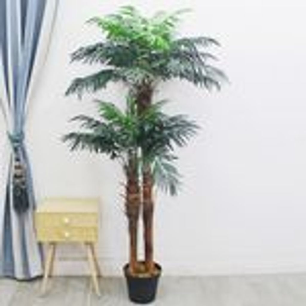 YOLEO Künstliche Areca Palme 180cm - Kunstpflanze Wie Echt Für Wohnzimmer & Büro