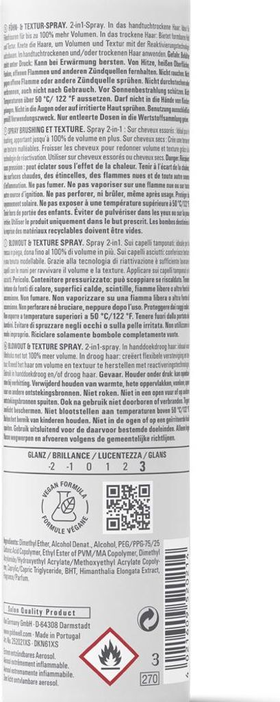 Goldwell StyleSign Heat Styling Blowout & Texture Spray 200 Produktbild 