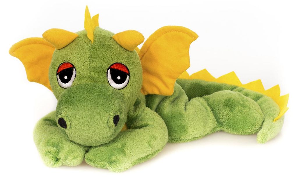 Habibi Drache grün Glücksdrache mit Hirse Kräuterfüllung Produktbild 