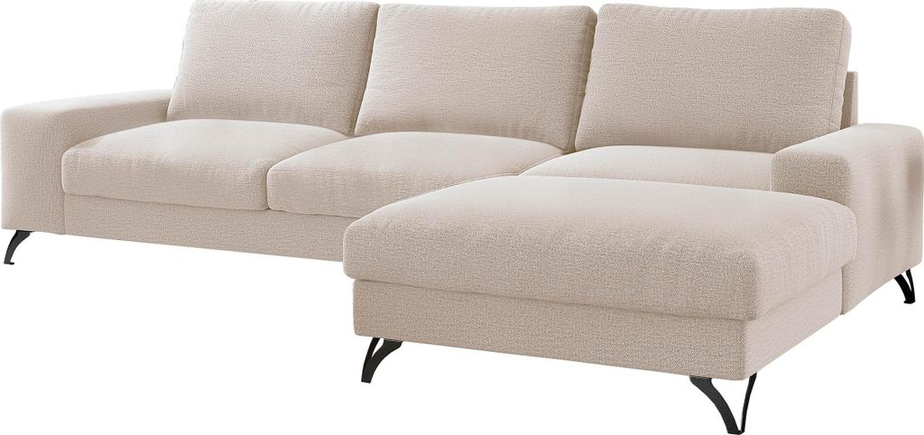 MIRJAN24 Ecksofa Flavio, Polsterecke mit Bettkasten und Schlaffunktion, Stilvoll Eckcouch (Seite: Rechts - L4+L2F+R1F, Farbe: Verita 03)