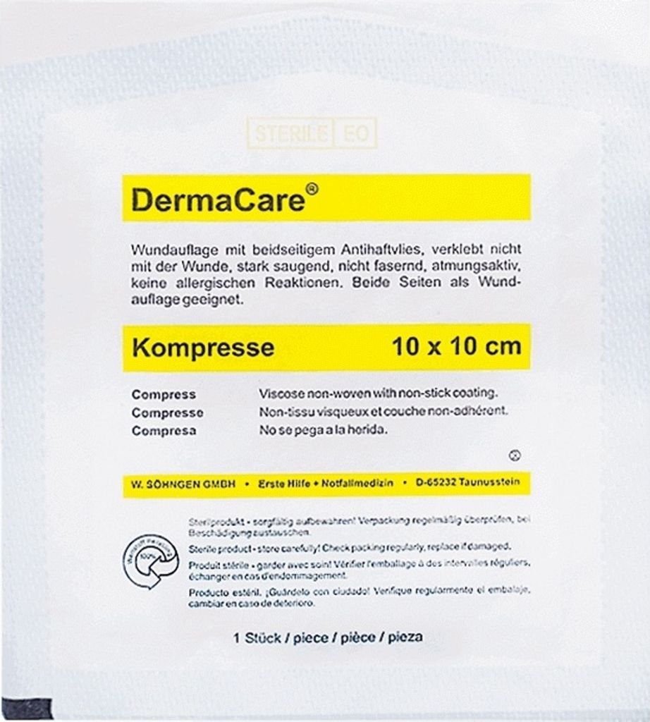 DermaCare Kompresse 10x10cm, 1 St. Kompressen