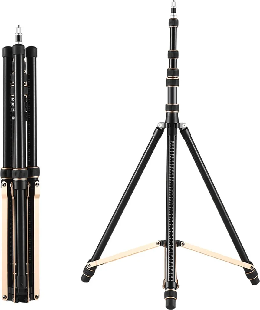 Stativo Treppiede 252cm in Lega di Alluminio 6kg per Luci Video e Flash