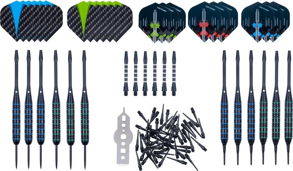 Set di freccette Longfield Steel/Soft Tip con 12 freccette Immagine del prodotto 