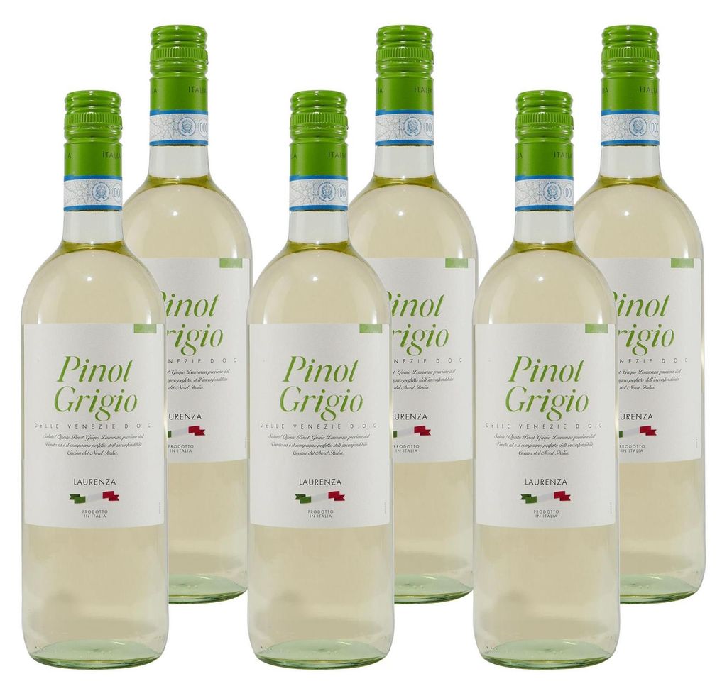 Laurenza Pinot Grigio DOC -trocken- (6 x 0,75L) Produktbild 