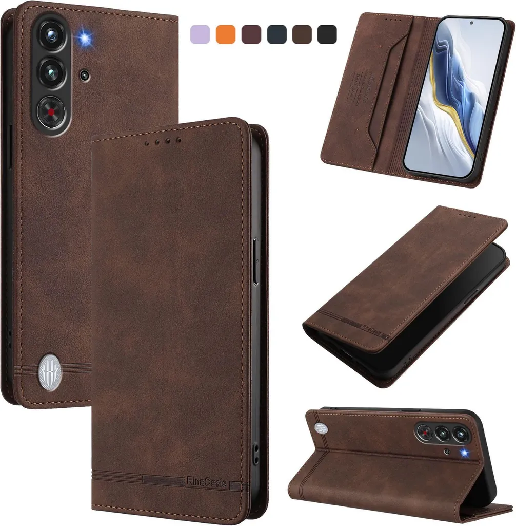 Flip Case RedMagic 10 Pro Brown: Protezione Integrale e Praticità - 2