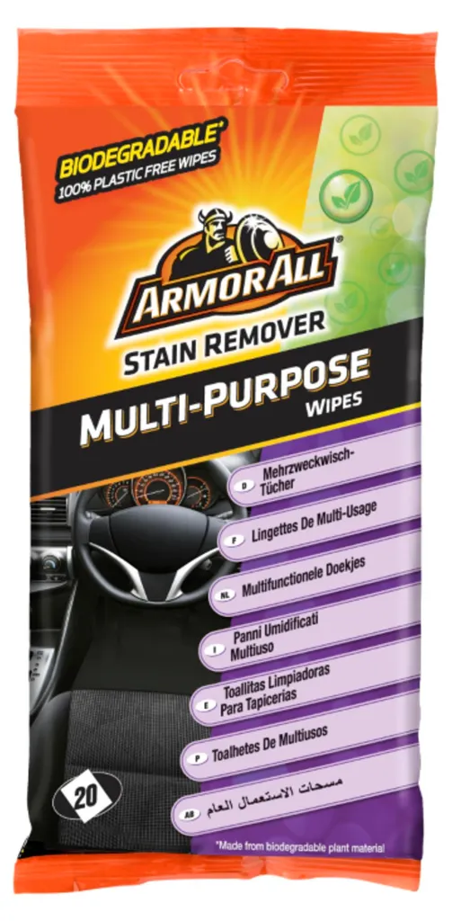 Lingettes Armor All pour Entretenir les Tissus d'Ameublement et Sièges