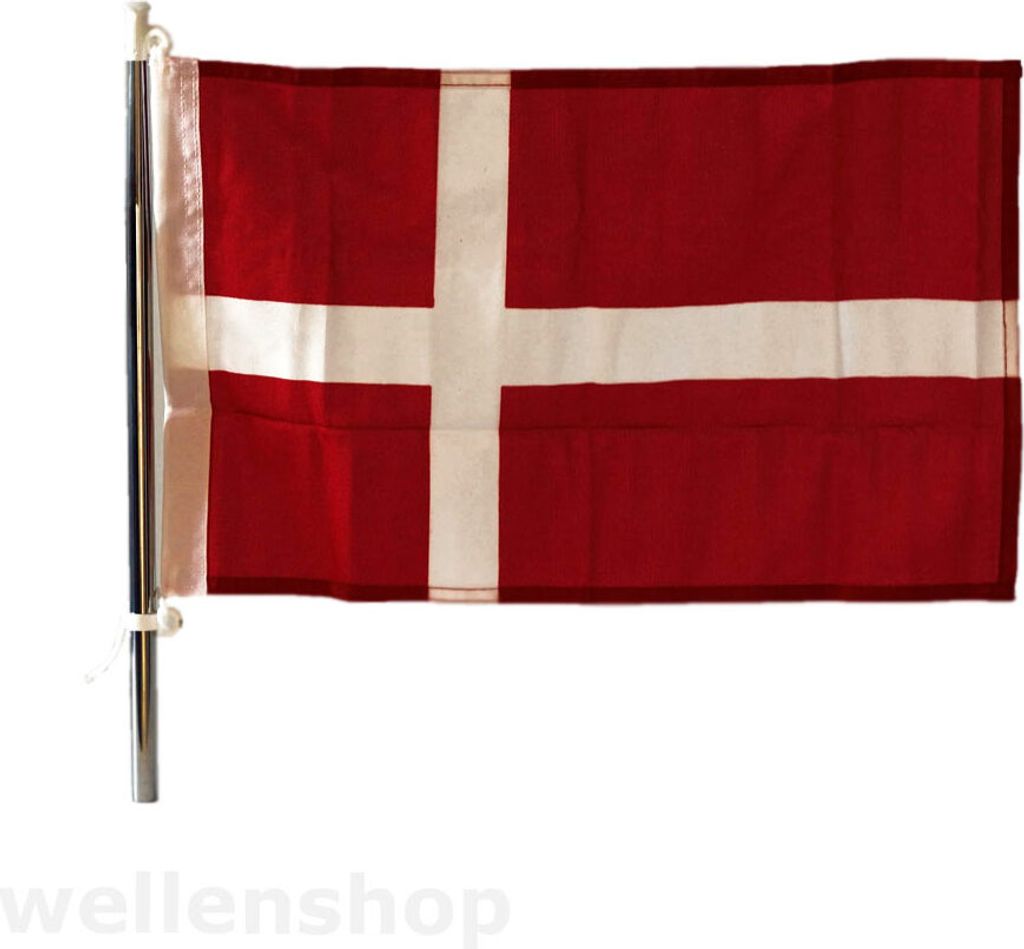 große Flagge Dänemark 50 x 75 cm aus Polyester, uv-beständig & robust