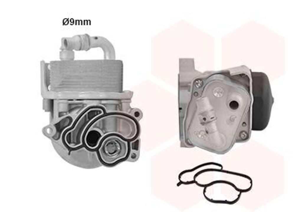 VAN WEZEL 06013412 Ölkühler Motoröl für BMW 3 Touring (E91) 3 Limousine (E90) 3 Limousine (E46) 1 Schrägheck (E87) 5 Limousine (E60) 5 Touring...