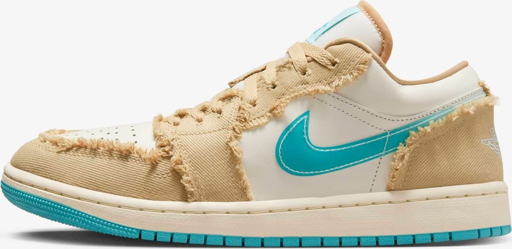 Nike Air Jordan 1 Low SE "Wave" Blau/Beige, Größe: 35,5