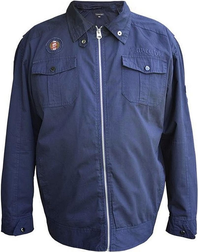 Übergrössen Schicke Übergangsjacke LAVECCHIA in Navy L13001 3XL
