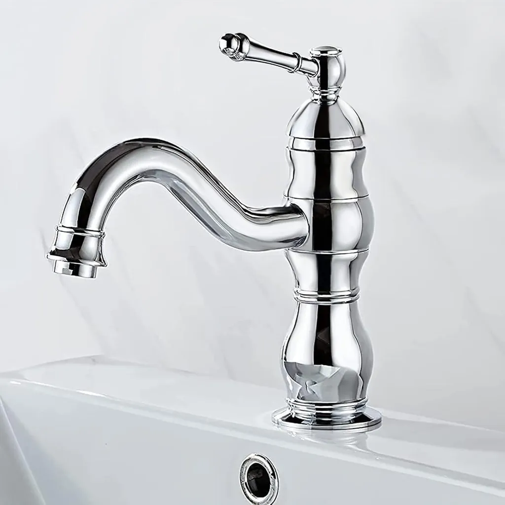 Rubinetto Bagno Ottone Cromato Girevole 360° | Valvola Ceramica