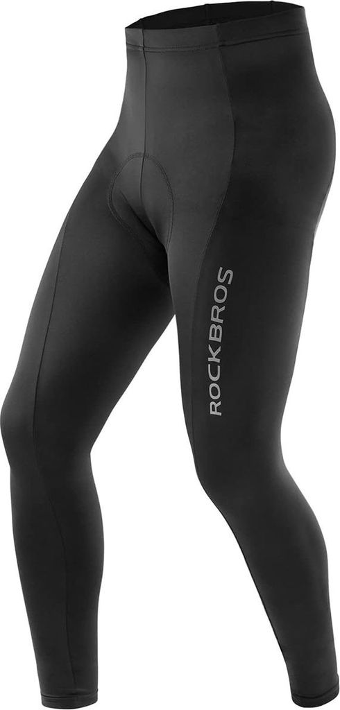 Lange, atmungsaktive Radhose mit XXL-Polster - schwarz