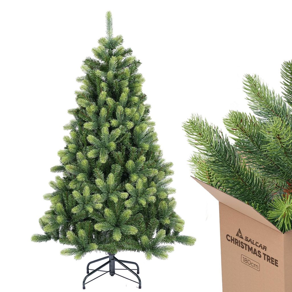Salcar 180 cm künstlicher Weihnachtsbaum Spitzgruss Produktbild 