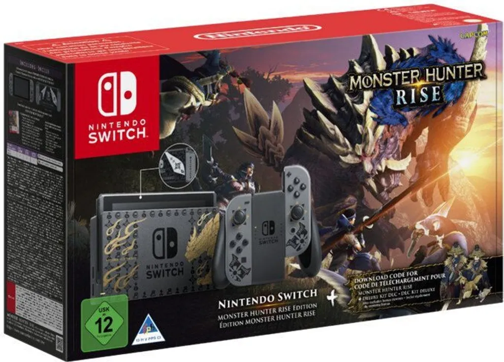 Pack Nintendo Switch Monster Hunter Rise Edition pour Jeu Coopératif