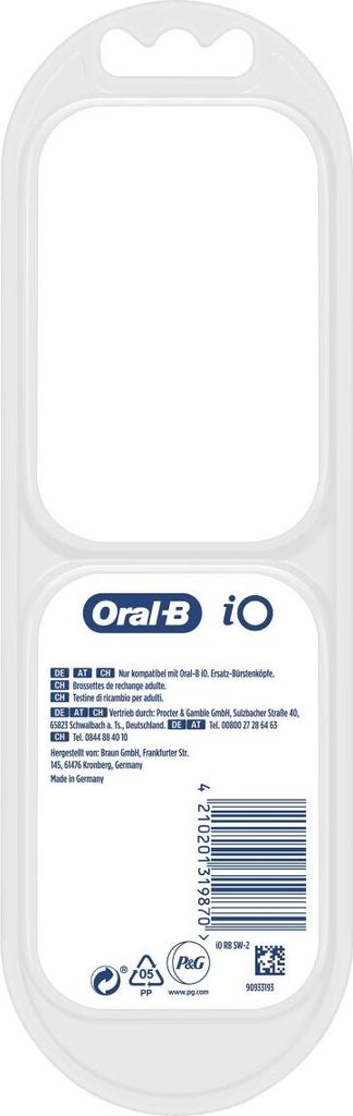 Oral-B iO Aufsteckbürsten Sanfte Reinigung 2er Produktbild 19