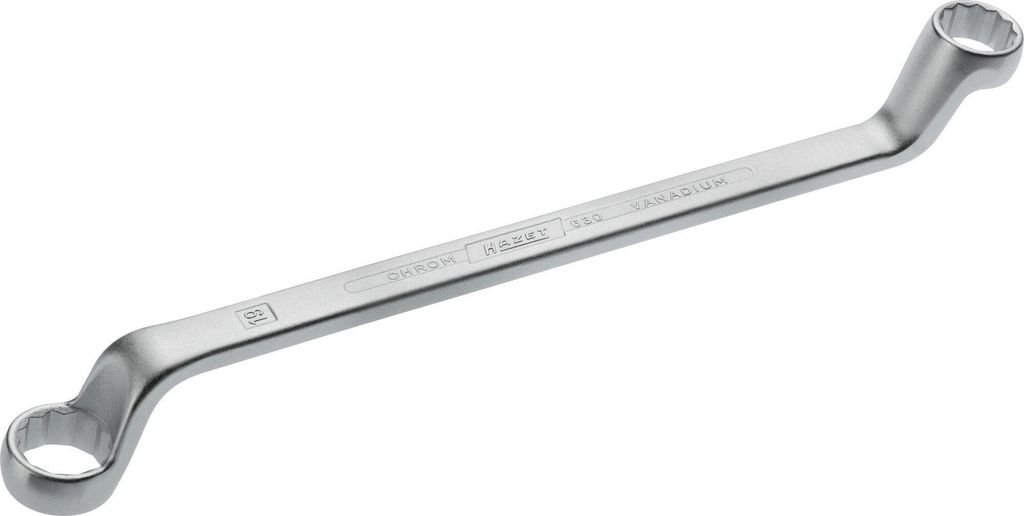 HAZET Doppel-Ringschlüssel 630-17X19 265mm Chrom-Vanadium-Stahl
