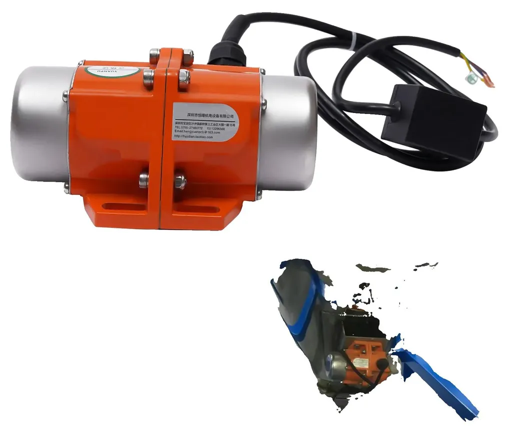 Moteur vibrant monophasé 60W 3000 tr/min 220V IP65 avec force de 38kg