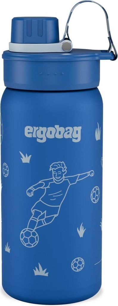 Ergobag Fußball Edelstahl Trinkflasche Produktbild 