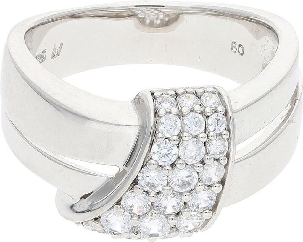 JuwelmaLux Ring 925 Silber mit Zirkonia JL30-07-4607 G60