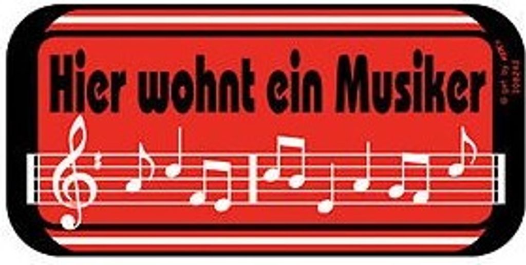 Türschild - Hier wohnt ein Musiker - 308242
